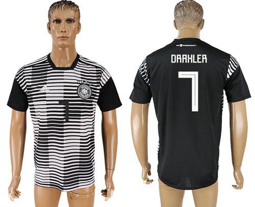 Germany #7 Draxler Black Soccer Country Jersey